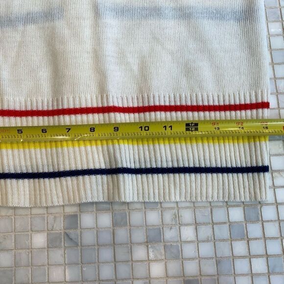 Vintage 50s 60s White Wool Button-down - Picture 13 of 13